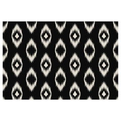 Midnight ikat bathmat