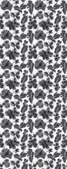 Mono Chic Floral Wall Paper 1