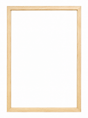 Wall Art Print - Red leaves in a black and white forest