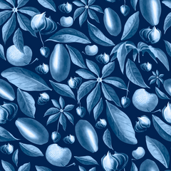 Baobac Pattern Blue