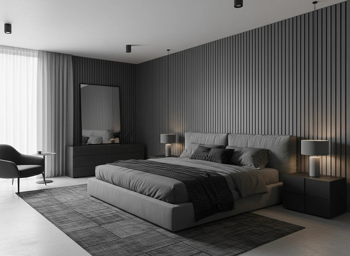 Smoked Ash Acoustic Wall Cladding