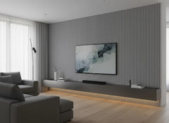 Matt Steel Grey Slat Wall