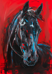 Abstract Illustration of a Horse