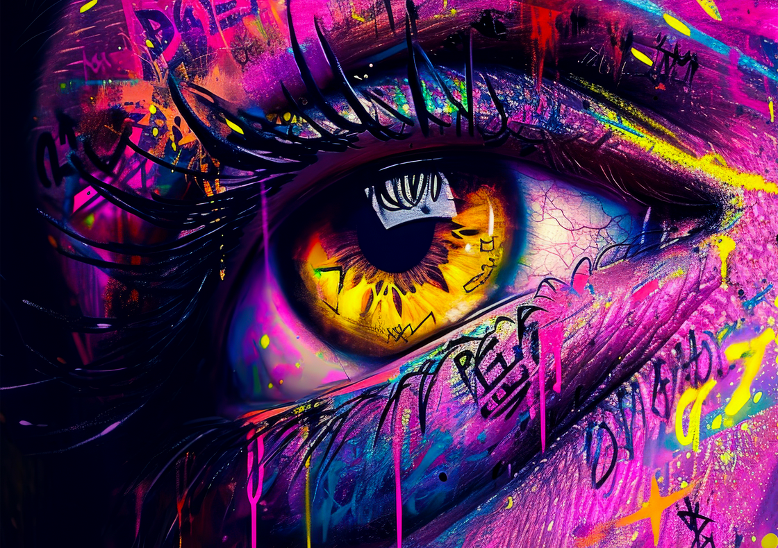 Pop Art-Style Eye