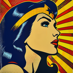 Pop Art-Style Wonder Woman