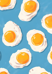 Abstract Fried Eggs