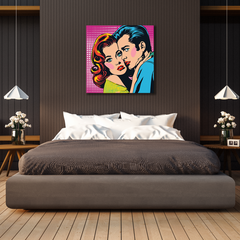 Pop Art-Style Man & Woman