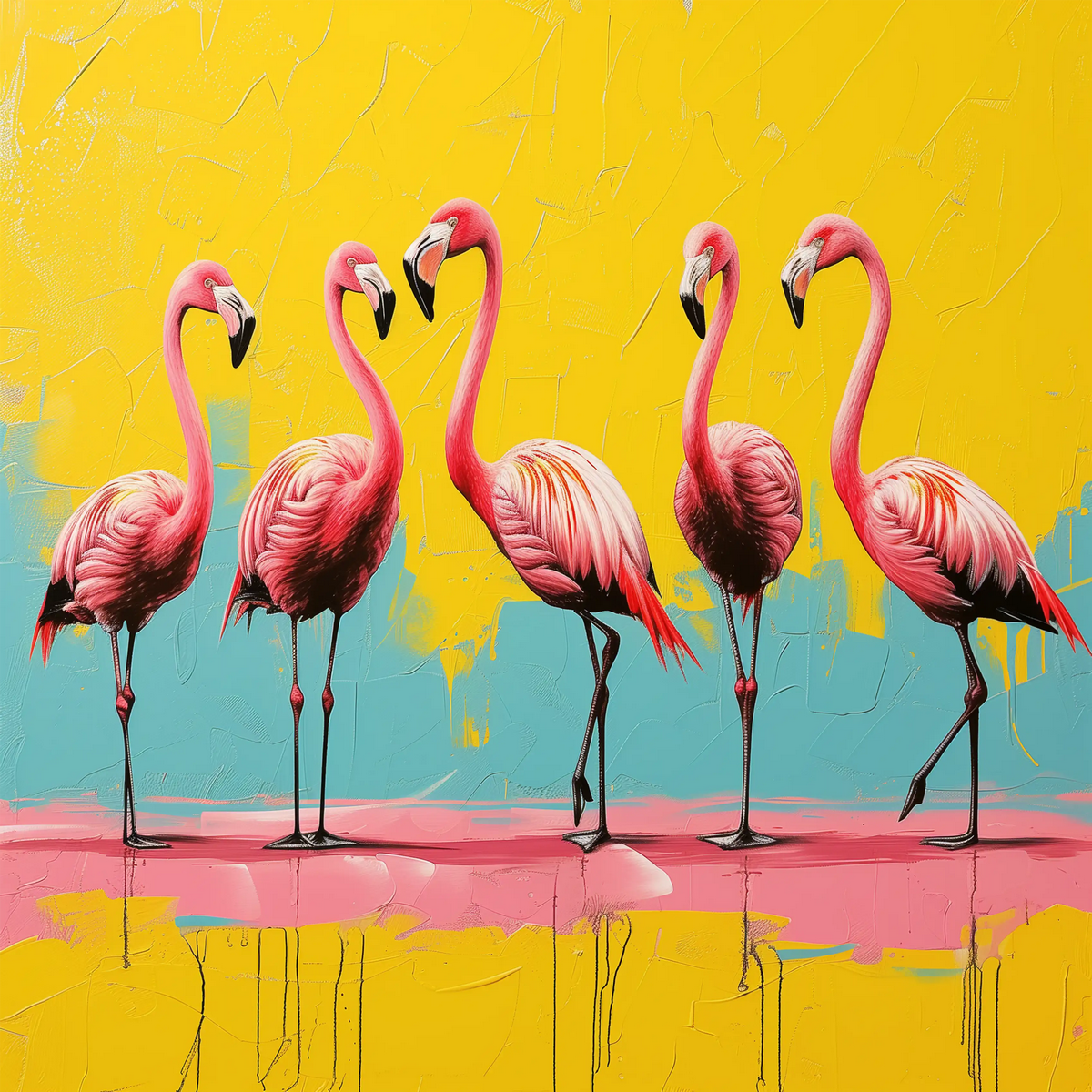 Group of Flamingos #2