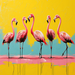 Group of Flamingos #2