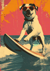 Dog Surfing