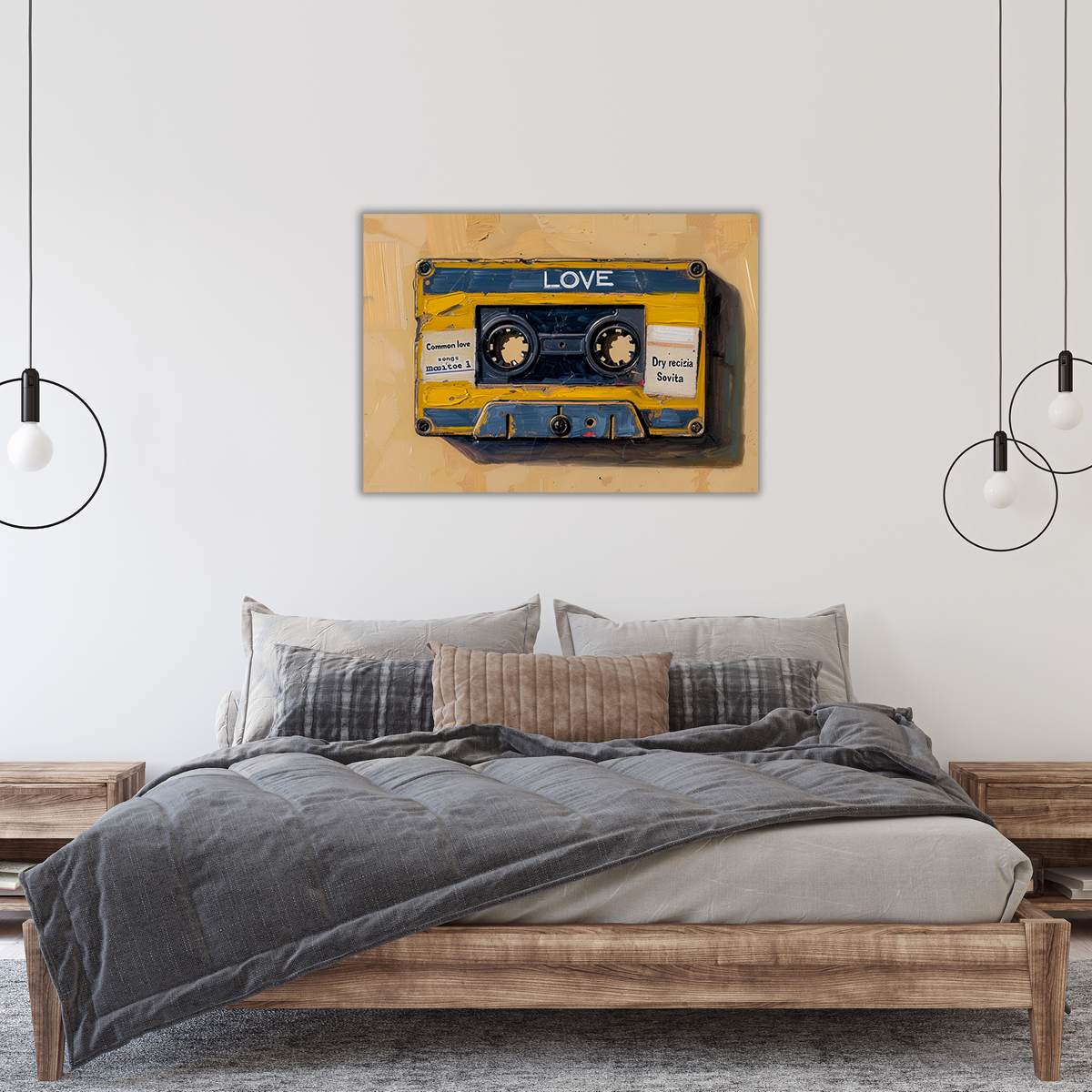 Pop Art-Style Cassette Tape