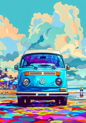 Pop Art-Style Volkswagen