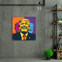 Pop Art-Style Donald Trump Laughing