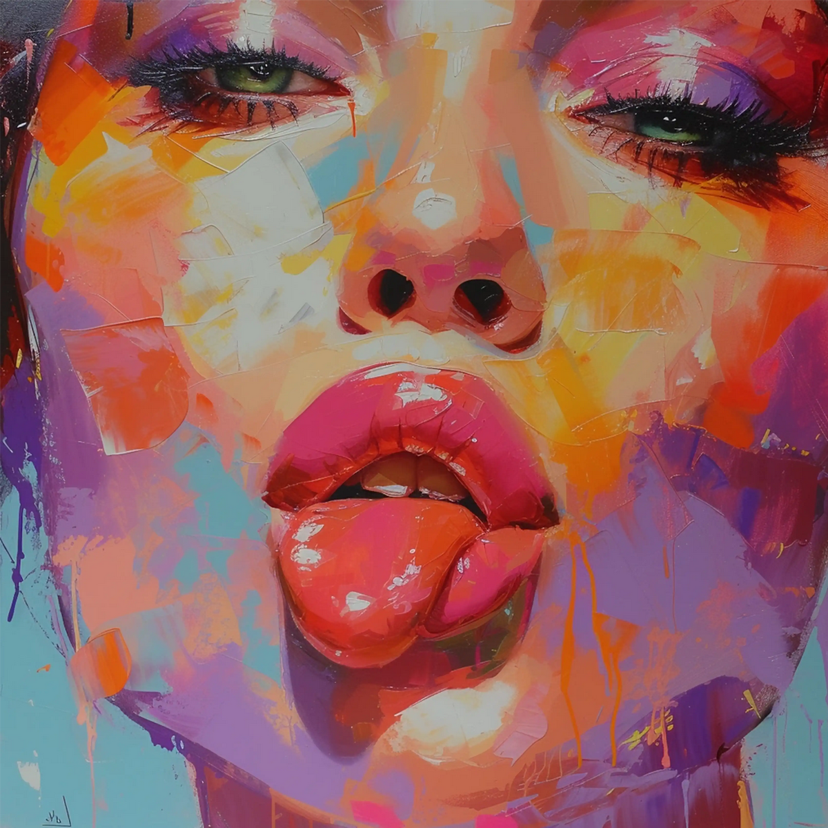 Woman Sticking Her Tongue Out