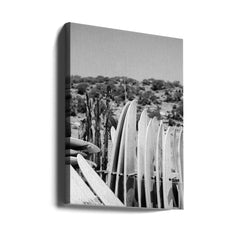 Surfboards in Black and White by Raisa Zwart