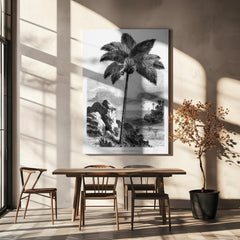 Vintage Palm Tree Drawing I by Les Palmiers Histoire Iconographique