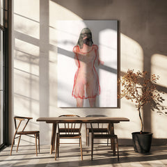 Figure Study (red Dress) by Joshua Hoskins
