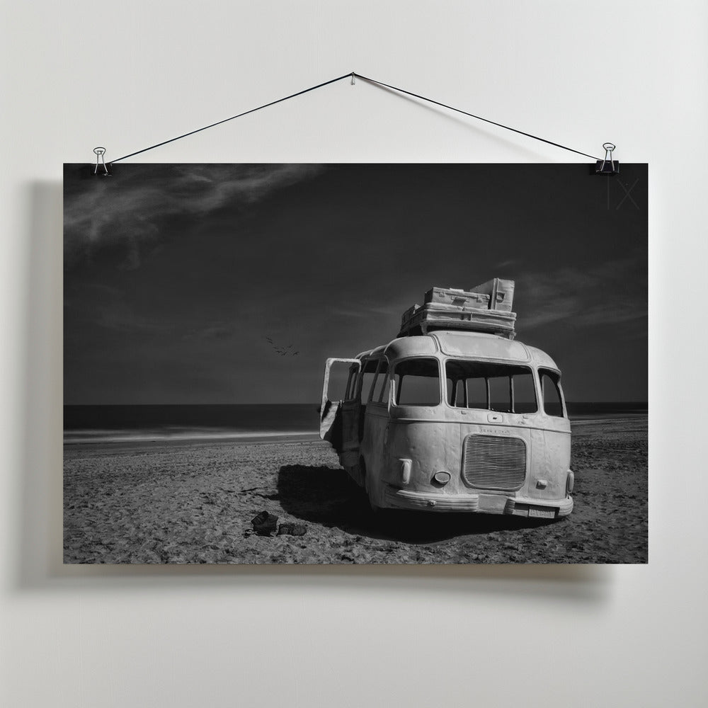 Beached Bus by Yvette Depaepe