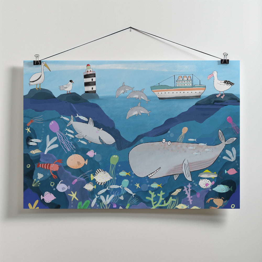 Sea World, Sea Life by Artist Carla Daly