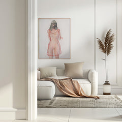 Figure Study (red Dress) by Joshua Hoskins