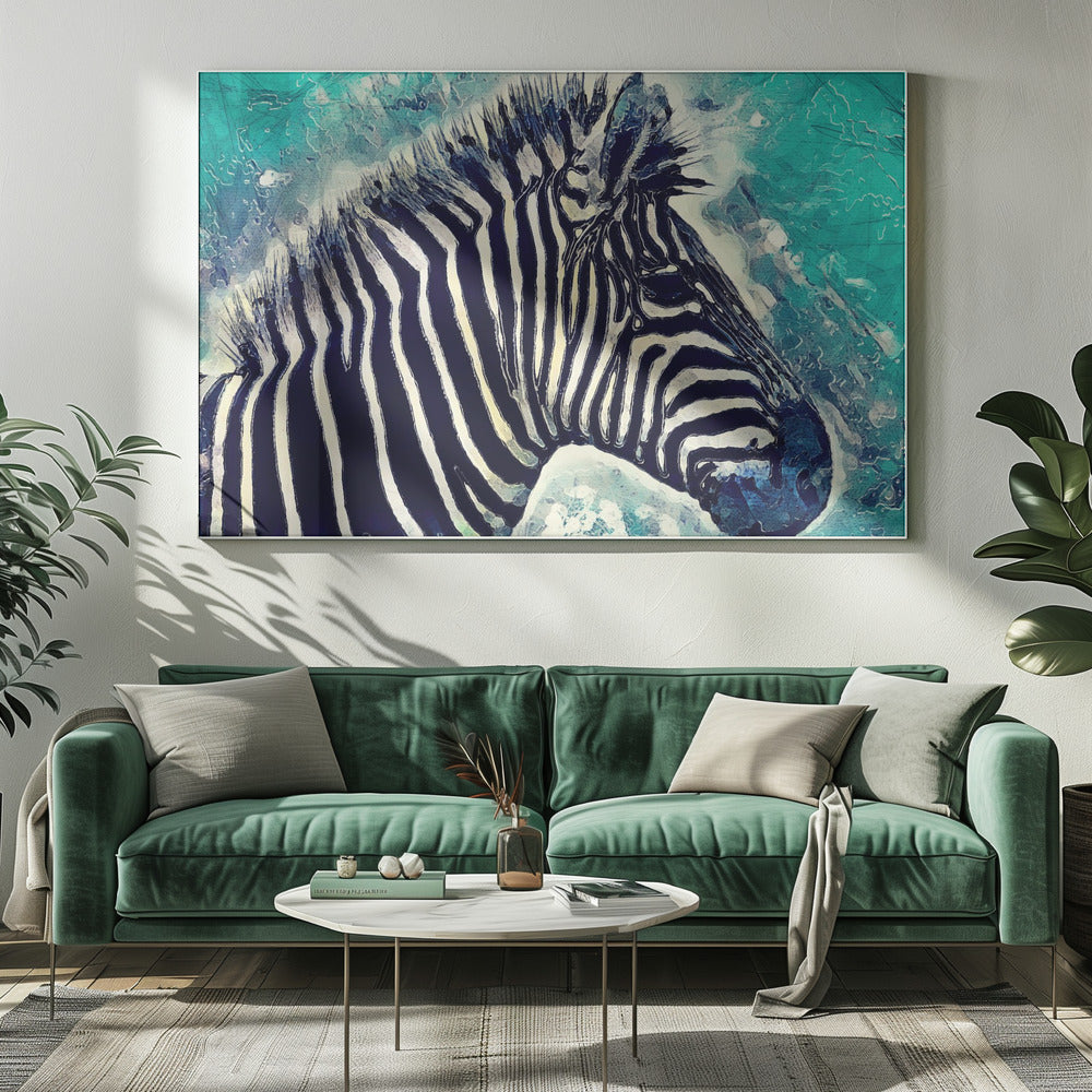 Zebra animal 1 by Justyna Jaszke