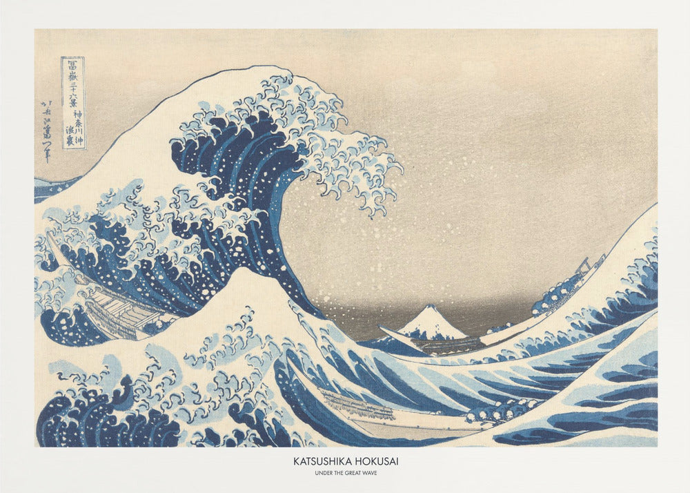 Under The Great Wave by Katsushika Hokusai