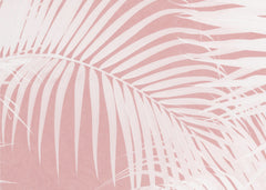 Palm Leaves On Pink Silhouette IV