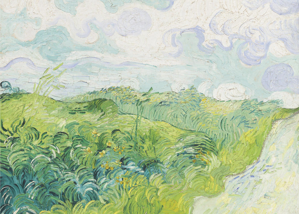 Green Wheat Fields, Auvers (1890) By Vincent Van Gogh by Vincent Van Gogh