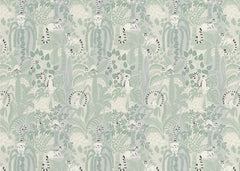 Jungle adventure soft sage green pattern