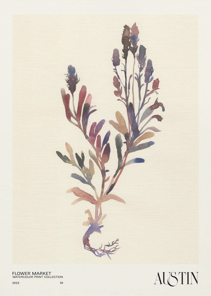 Watercolor print collection. Flower market - Austin by NKTN