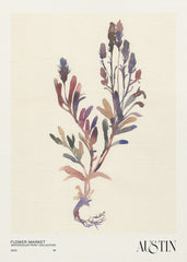 Watercolor print collection. Flower market - Austin by NKTN