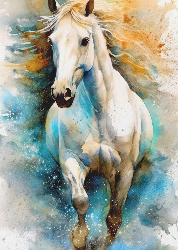 Watercolor Horse (14) by Justyna Jaszke