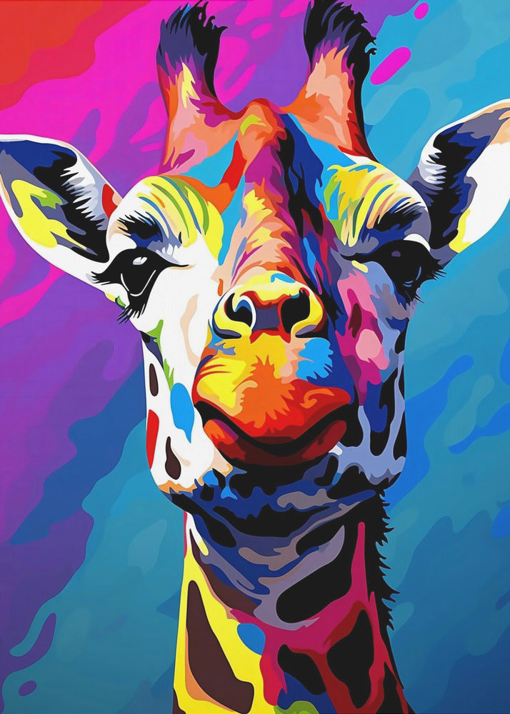 Giraffe Pop Art by Andreas Magnusson