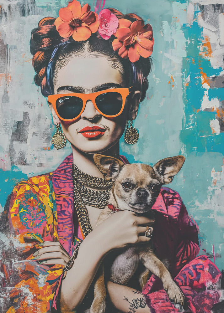 Frida Chihuahua by Mowzu