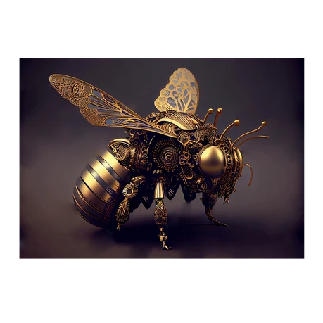 Wall Art Print - Steampunk Mechanical Bee