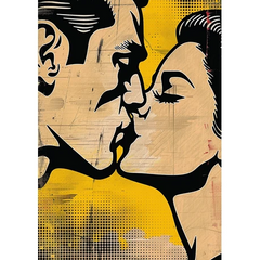 Wall Art Print - Popart Kiss Me