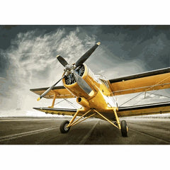 Wall Art Print- Yellow Bi-Plane