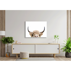 Wall Art Print - Peeking Cow