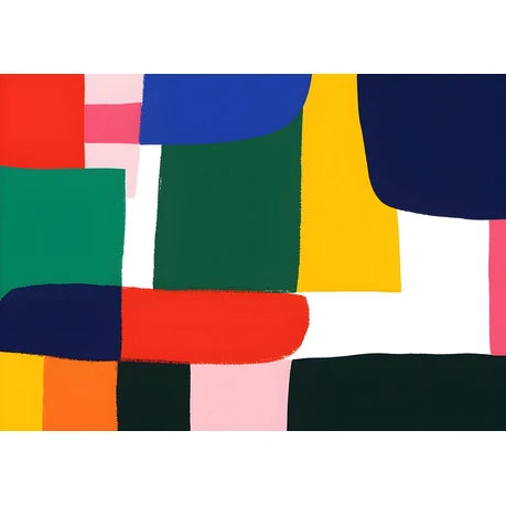 Wall Art Print - Abstract Paint Strokes