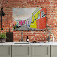 Wall Art Print- Colorful Homes in Bo-Kaap Neighborhood in Cape Town