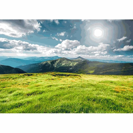 Wall Art Print -Grassy Mountain Valley