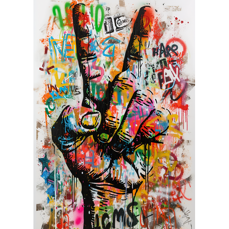 Wall Art Print- Street Art Peace Sign