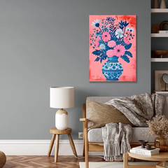 Wall Art Print - Vase and Flowers