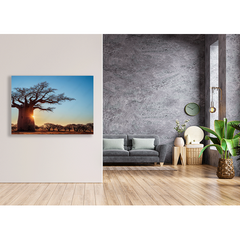 Wall Art Print - Boabab on a Dry Savannah