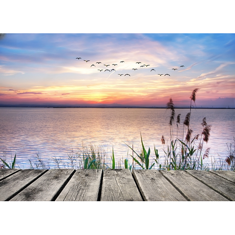 Wall Art Print - El Lago De Las Nubes De Colores