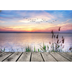 Wall Art Print - El Lago De Las Nubes De Colores