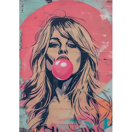 Wall Art Print - Popart Blow Bubbles