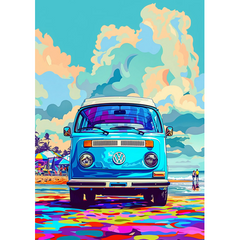 Wall Art Print - Popart Van Life