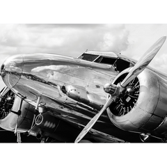 Wall Art Print - Vintage airplane engine