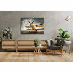 Wall Art Print- Yellow Bi-Plane